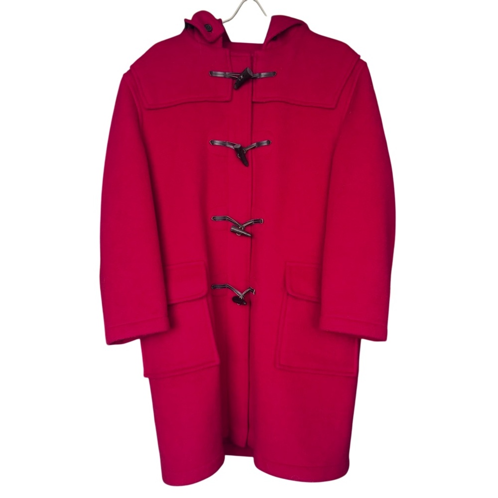 Gloverall Wool Hooded Duffle Coat Size 12